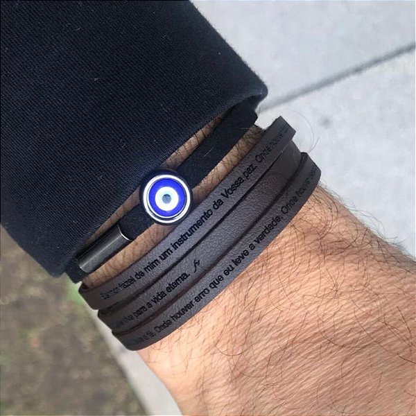 Pulseira Masculina São Francisco- 4 Voltas