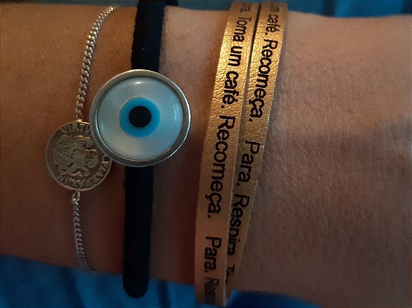 Pulseira Elástico Olho Grego