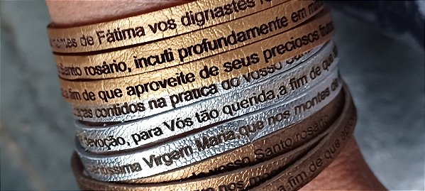Pulseira Feminina N Sra de Fátima-3 voltas