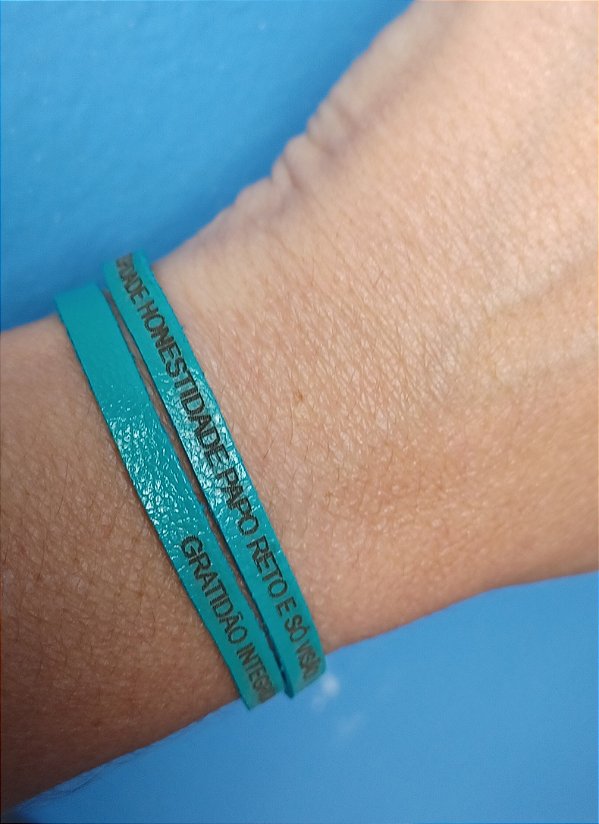 Pulseira Feminina Gratidão-2 voltas