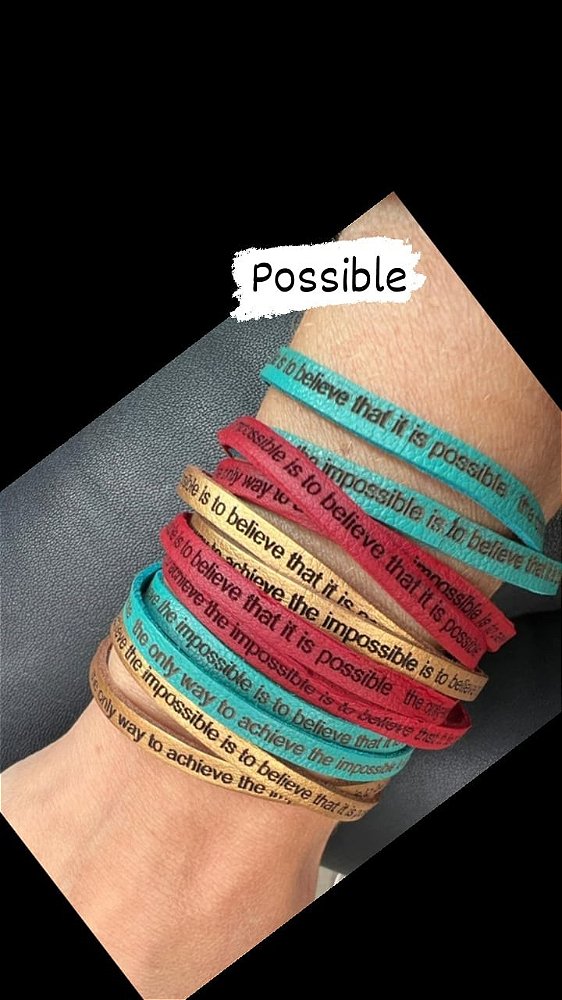 Pulseira Feminina Possible- 2 voltas