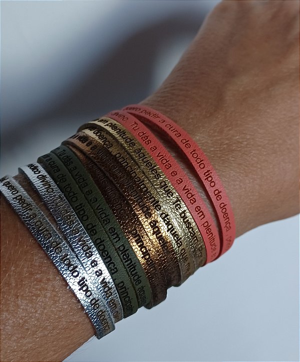 Pulseira Feminina Oração da cura-2 voltas