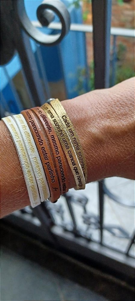 Pulseira Feminina Canoa- 2 voltas