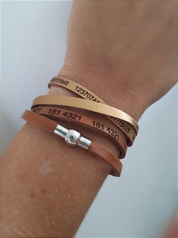 Pulseira Feminina Sequências Numéricas mix-2 voltas