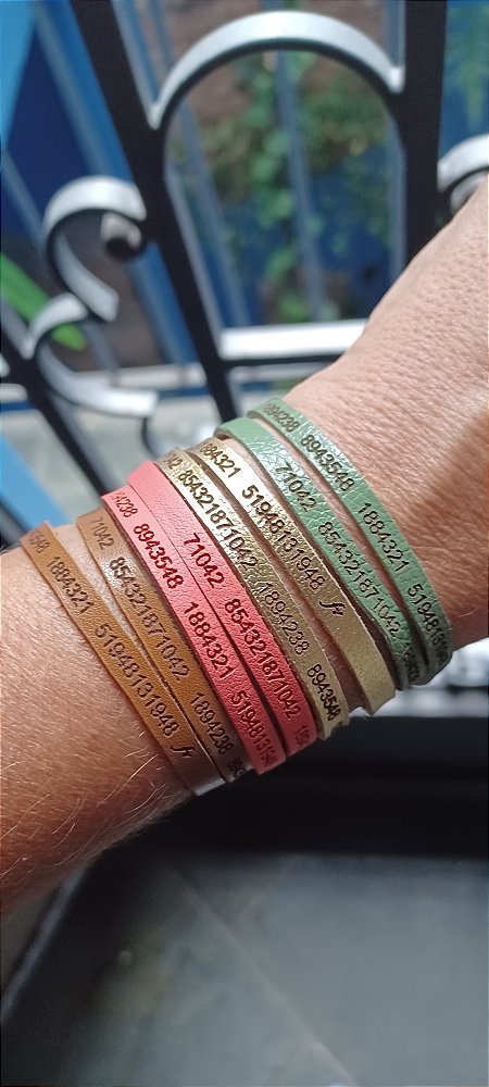Pulseira Feminina Sequências Numéricas Mix 3-2 voltas