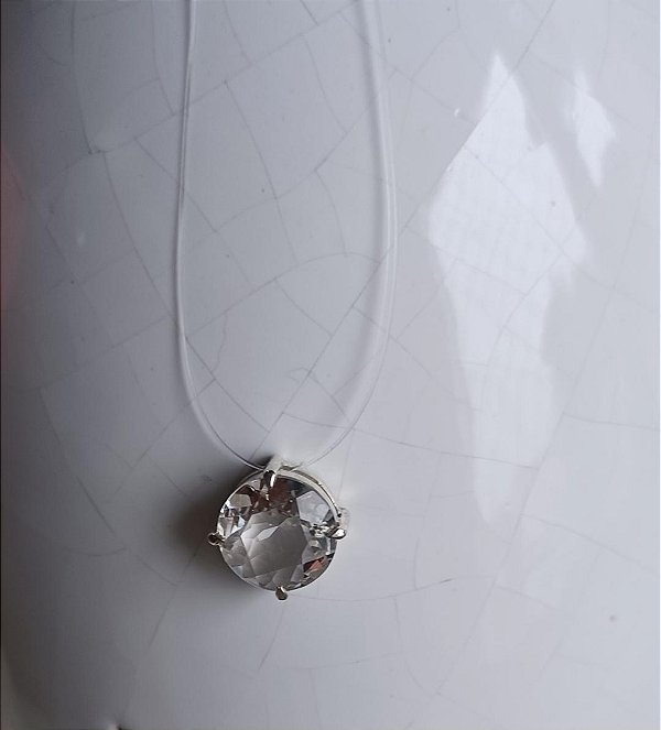 Colar Cristal transparente