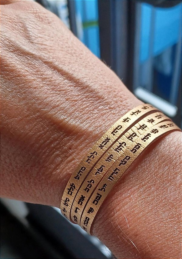Pulseira Feminina 72 Nomes de Deus - 3 voltas