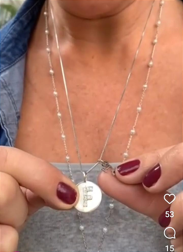 Colar Letra inicial nome