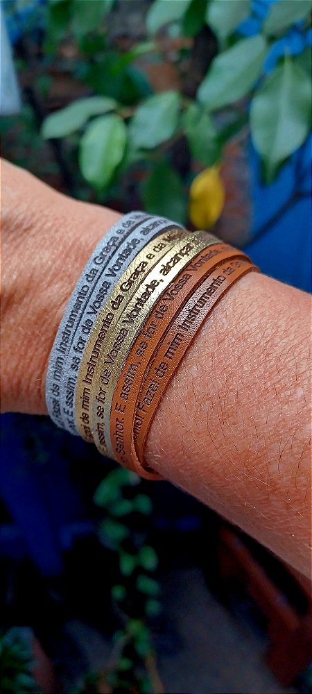 Pulseira Feminina oração de Santo Antonio-2 voltas