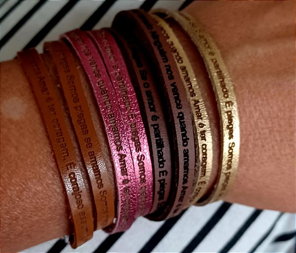 Pulseira Masculina  O Amor é piegas- 2 Voltas