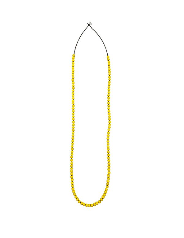 Colar Cobrinha amarelo Moema Prado