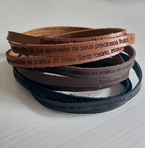 Pulseira Masculina N Sra de Fátima-3 voltas
