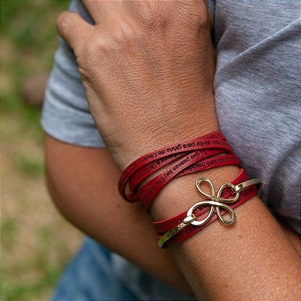 Pulseira Feminina Santa Teresinha- 5 voltas