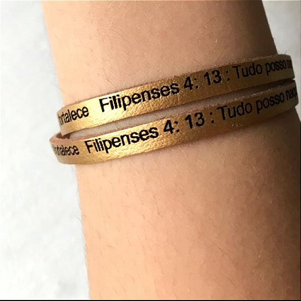 Pulseira Feminina Filipenses-2 voltas