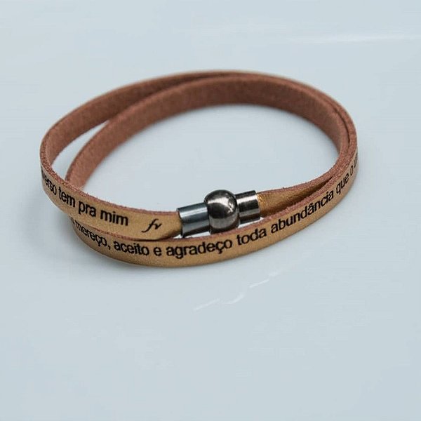 Pulseira Feminina Mereço-2 voltas