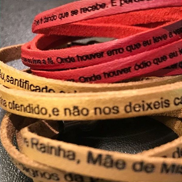 Pulseira Feminina Salve Rainha- 4 voltas