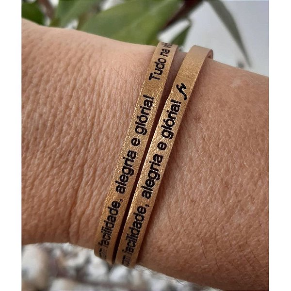 Pulseira Feminina Alegria- 2 voltas