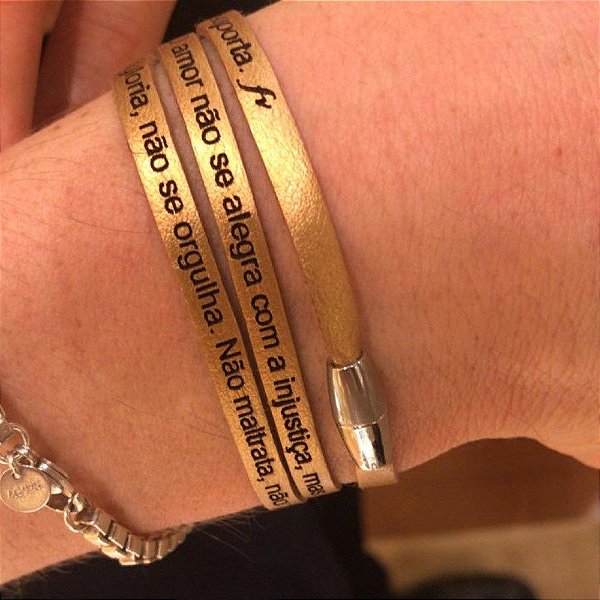 Pulseira Feminina Coríntios -3 voltas