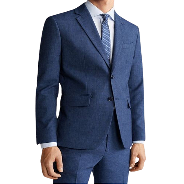 TERNO MICROFIBRA MELANGE AZUL