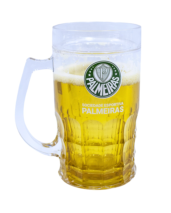 CANECA CERVEJA PALMEIRAS OFICIAL 400ML ADESIVO