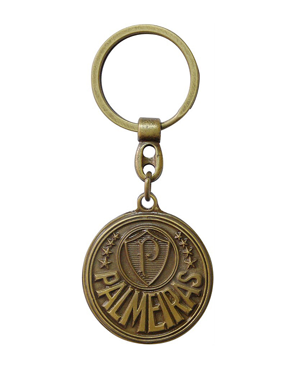 CHAVEIRO PALMEIRAS BRASÃO METAL ENVELHECIDO