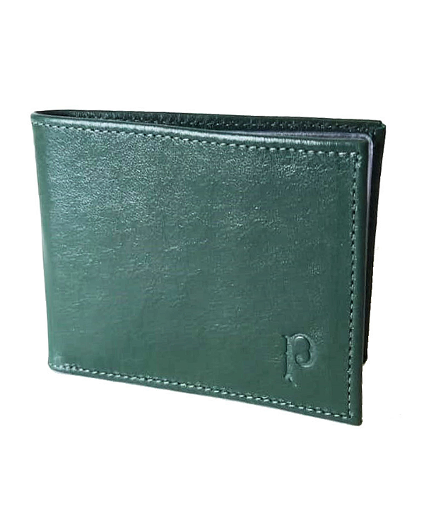 CARTEIRA PALMEIRAS OFICIAL 'P' 2017 COURO LEGÍTIMO VERDE