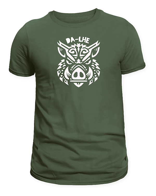 CAMISETA 'DA-LHE PORCO' - VERDE MUSGO