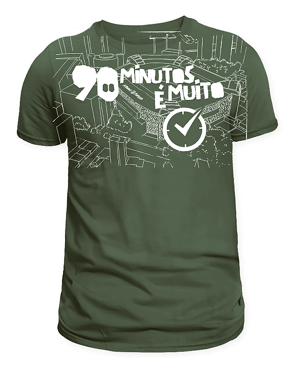 CAMISETA '90 MINUTOS NO ALLIANZ PARQUE É MUITO TEMPO'