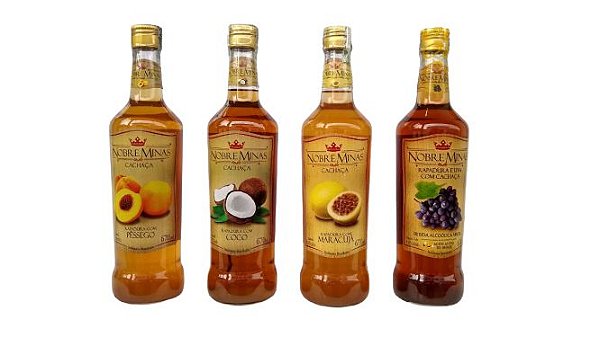 Cachaça Nobre Minas C/ Rapadura - 670ml ou 275ml (Diversos Sabores)