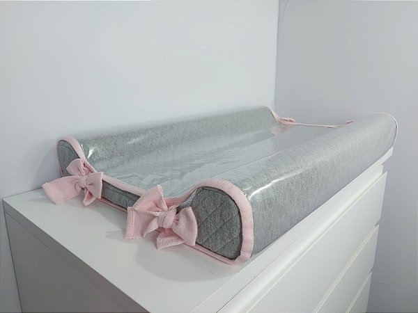 Trocador Anatômico - Cinza / Rosa