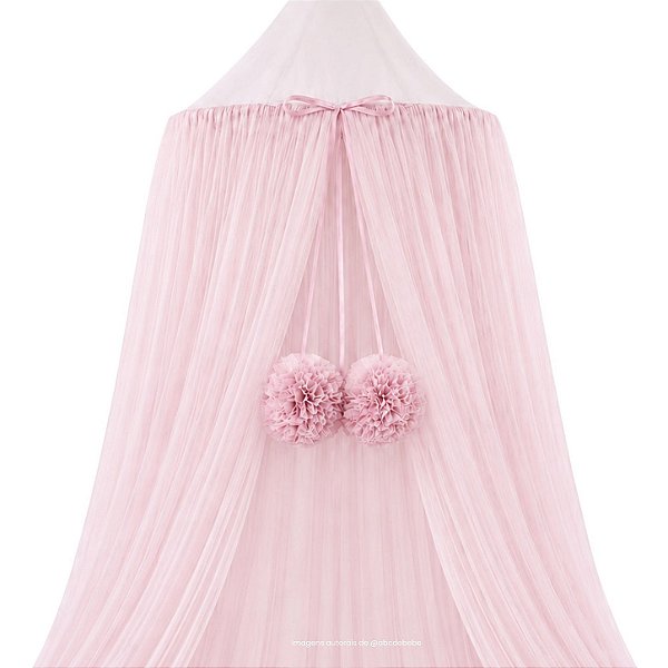 Dossel Tenda Mosquiteiro - Rosa Bebê - prontaentrega
