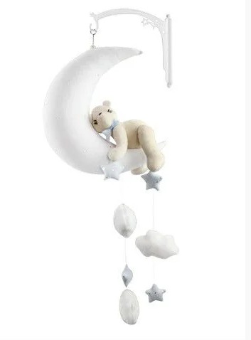 Móbile Urso Azul Com Lua