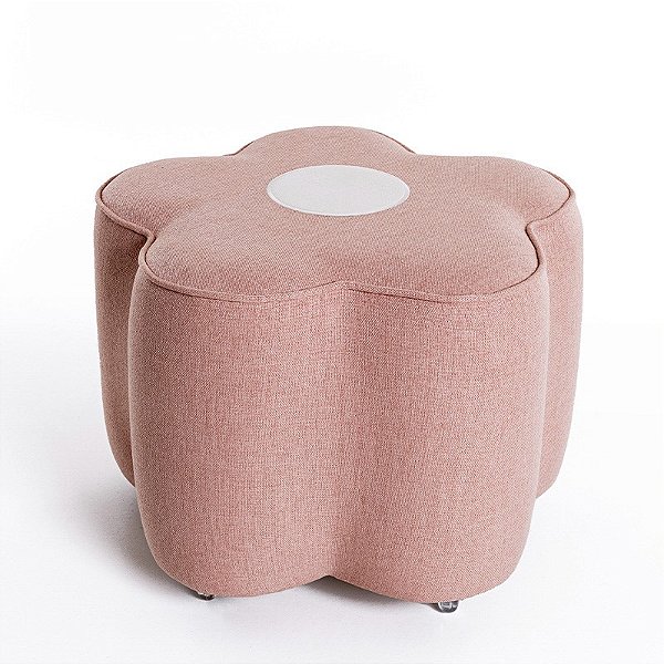 Puff Flor - Rodizio - Tecido 107A