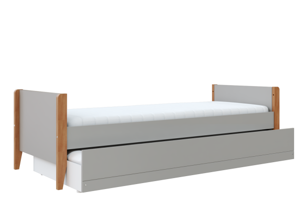 Cama Com Auxiliar - Bo - Cinza/Jequitiba