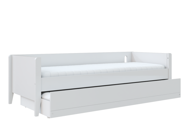 Cama Sofá - Com Auxiliar - Bo - Branco/Branco