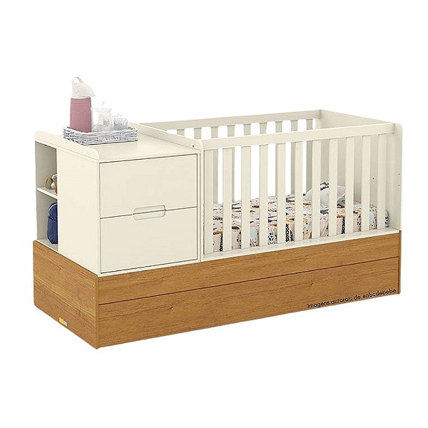 Berço Formare - Multifuncional - Off White / Freijó - 61510