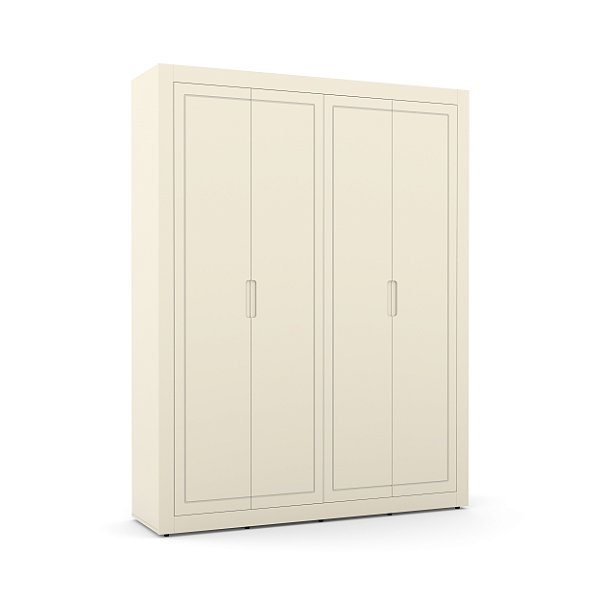 Armário Roupeiro Tutto New - 4 Portas - Off White - 70793