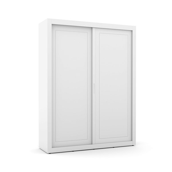Armário Roupeiro Tutto New - 2 Portas De Correr - Branco - 70350 - prontaentrega