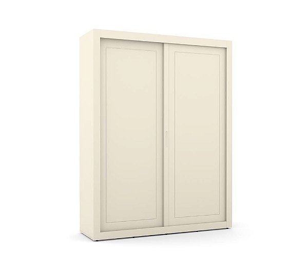 Armário Roupeiro Tutto New - 2 Portas De Correr - Off White - 70796 - prontaentrega