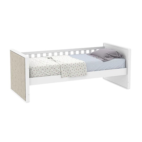 Cama Babá Tutto New - Com Capitonê - Branco - 51613