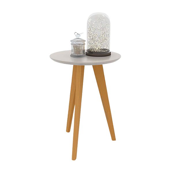 Mesa Lateral Liv - Cinza / Eco Wood - 51414