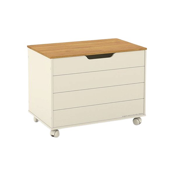 Baú Toys - Off White / Freijó - 51481