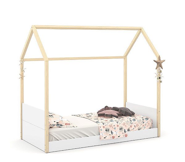Cama Kids Liv - Branco / Natural 51578