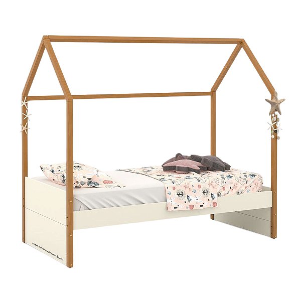 Cama Kids Liv - Off White / Freijó 51583