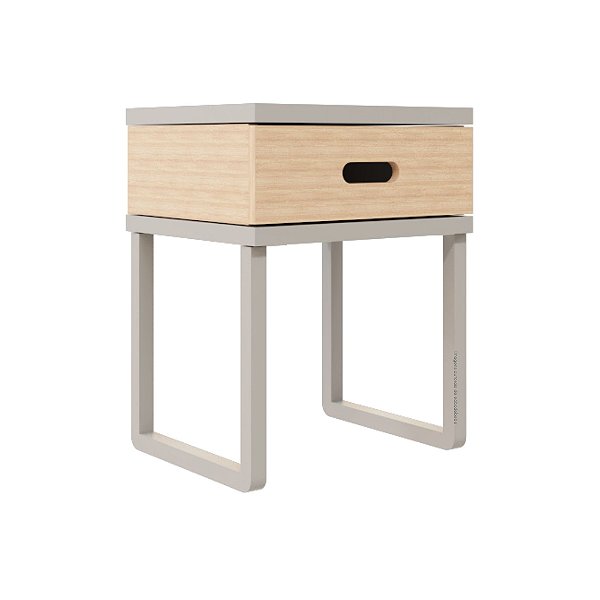 Mesa De Cabeceira Tupi - Cinza