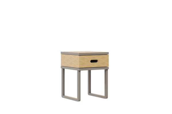 Mesa De Cabeceira Tupi - Cinza