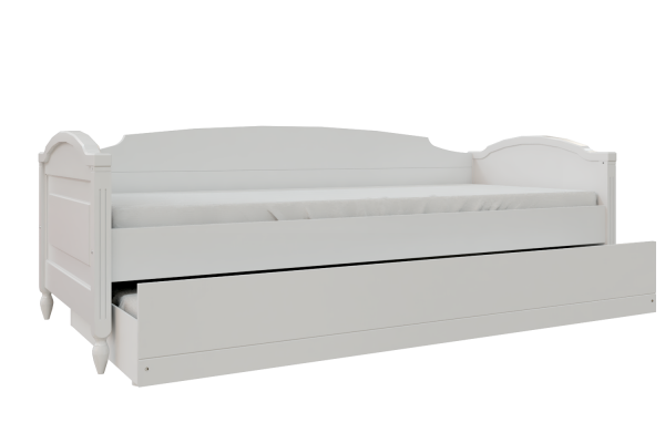 Cama Sofá La Vie - Com  Auxiliar - Branco
