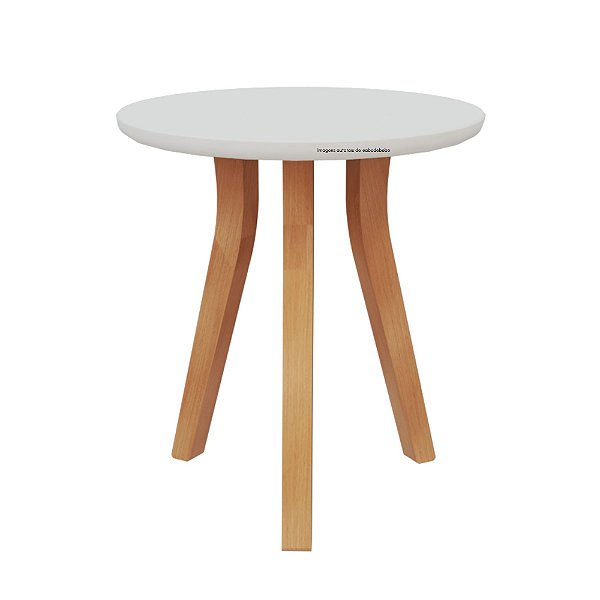 Mesa Lateral De Apoio Bo/Link - Branco / Jequitiba - prontaentrega