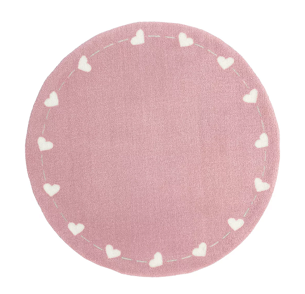 Tapete - Doce Amor Rosa - Redondo