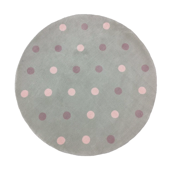 Tapete - Bolas Rosê - Redondo